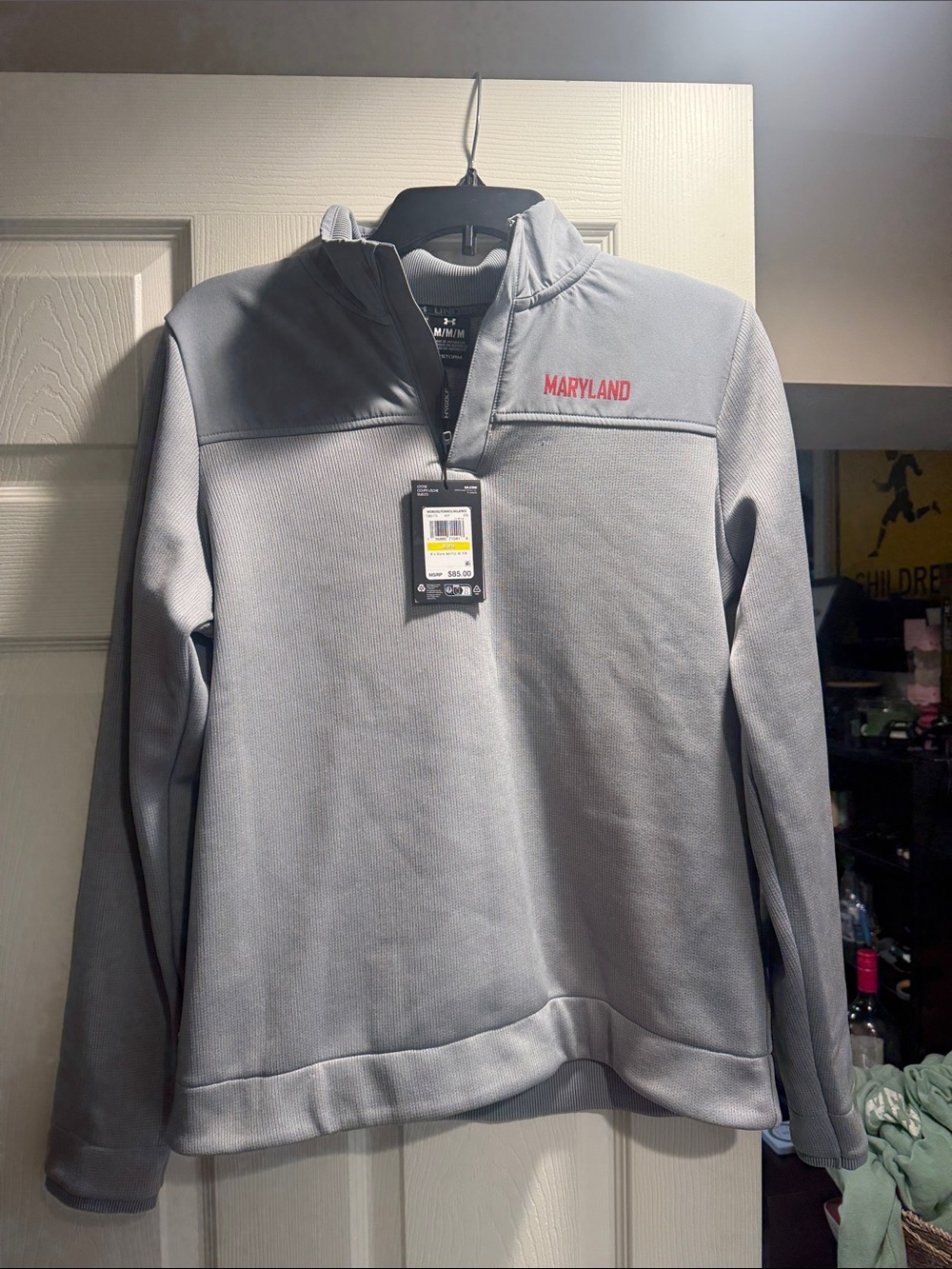 Maryland women’s Gray Quarter-Zip Performance Pullover